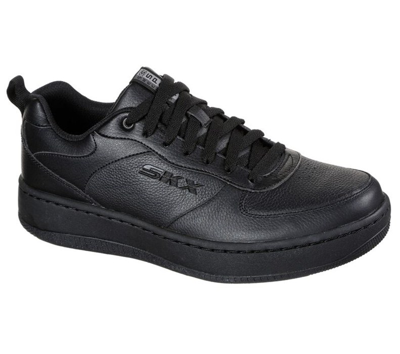 Skechers Herr Svarta Sneakers - Sport Court 92 - Sverige (KUXFZ-7208)